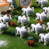 12 Meooeck Pcs Cow Stress Relief Toy Stress Ball for Adults Mini Animal Stuffy Fidget Toys Black and White Cute Cow
