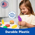 Jaxojoy 122 Piece Pretend Play Food Set for Kids, Kitchen Accessories, Toy Food for Kids Kitchen