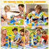 Set 3-8, 124PCS(36Track +1 3D Fortand Electric Train Flexible Racetrack for Kids Train) Train Track Gravity-Defying