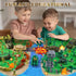 3-12, 124 Playset Army Men Military Toys for Boys Age Pcs Plastic Army Men - Army Men Action Figures with Toy Soldiers