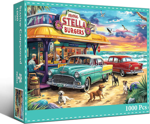 1000 1000 Adults-1:1 Jigsaw Puzzles for Adults Pieces, Interlock Perfectly No Dust, Impossible Difficult Hard Fun Piece