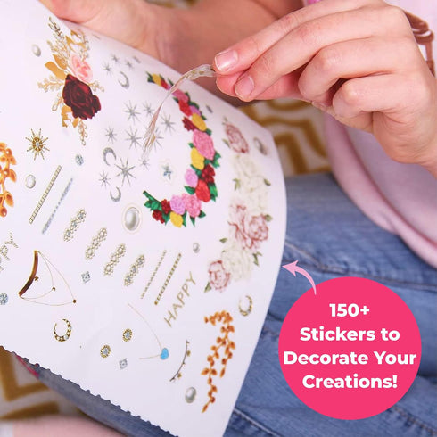 5 BSCOOL - Drawing, Coloring & Activity Book. Create Hairstyles with Stickers and Guides. Fashion Design Sketchbook