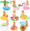 9 Pcs Pool Floaties Swim Accessories Set for 11.5 Inch Girl Dolls, Inflatable Drink Holder for Pool Parties