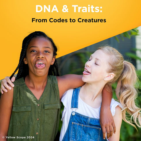 Yellow Scope Science Kit for Kids | DNA & Traits from Codes to Creatures Kit for Ages 8-12 | STEM Learning Toys