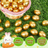 Digwry 36 2.3" Pcs Golden Easter Eggs Plastic, Fillable Shiny Gold Metallic Plastic Easter Eggs Empty for Easter