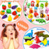 Arscniek 40 Pack Pencil Erasers for Kids, Bulk Toys, Puzzle Animal Erasers, 3D Mini Erasers, Party Favors