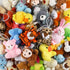 32 Piece Mini Plush Animal Toy Set, Cute Small Animals Plush Keychain Decoration for Themed Parties, Kindergarten Gift,