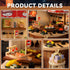 Flever Dollhouse Miniature DIY House Kit Creative Room with Furniture for Romantic Artwork Gift (Revolving Food House)