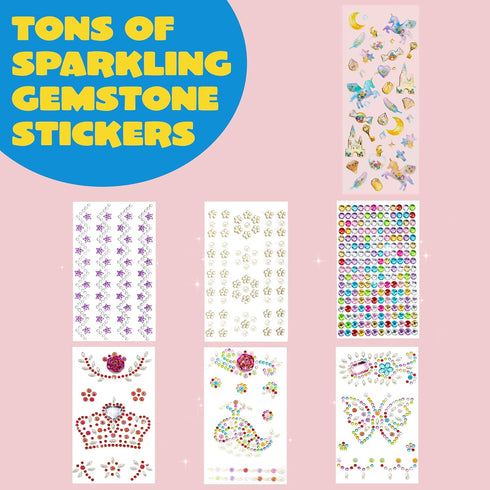 7 Klever Kits Decorate Your Own Baseball Cap with Sheets Gems Stickers, Art & Crafts Kit for Kids, Fun Creative DIY