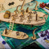 2PCS 1" CZYY Wooden Row Boat Laser Cut Hold Eight Miniatures(Not Included) Perfect for D&D, Dungeons and Dragons