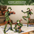 T13 (Dummy 13 13), 3D Action Figure / Titan Jungle Soldier - Printed Poseable Robot with Accessories for Stop Motion
