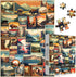 Vintage National Parks Puzzle for Adults 1000 Pieces, Travel Poster Landscape Puzzle Including Yellowstone Zion Acadia Yosemite, Nature Jigsaw Puzzles Scenery Mountain Scene