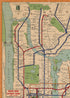 1954 Map of New York City Subway - 1000 Piece Jigsaw Puzzle for Adults, NY Underground