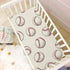 Mazeann 52" 28" 9" Baseball Balls Vintage Crib Sheets Soft Breathable Fitted Baby Crib Sheets Mattress Cover for Girls