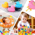 Ensbelei 50Pcs Summer Mini Rubber Duck Bath Toys, Multicolor Bath Ducks Bulk Float Duck Baby Bath Toy for Shower