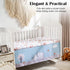 Set 4 2 Set Crib Bedding Pieces Includes Comforter, Fitted Sheets for Easy Changing, Crib Skirt Soft, Breathable