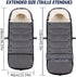 HOOGEE Baby Stroller Footmuff Winter - Universal, Expandable, Warm Infant/Toddler Cover, Cold-Weather Buggy Warmer