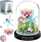 HI-REEKE Flower Dragonfly Bouquet Building Block Set, Micro Mini Botanical Building Toy for Women, 568 PCS