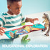 JOYIN Big Dinosaur Toys for Toddlers, 6 Piece Large Soft Dinosaur Figures with Educational Book, Realistic Toys for