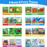 Dr.Rapeti Soft Cloth Baby Books, 8-Pack Washable Crinkle Books for Infant Toddler Learning Gifts