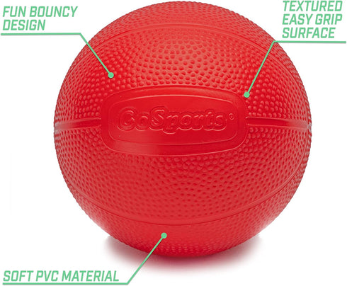 GoSports 6 Inch Replacement Balls for Little Tikes, 3 Pack Soft Toddler Basketballs with Pump