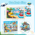 3-5, 4 Packs 4-6, 24-Piece 3-5,Preschool 4-8 Wooden Puzzles for Kids Ages Puzzles for Kids Ages Truck Vehicle Wood
