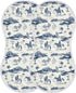 KEIGE 2Pcs West Desert Cowboys Burp Cloth,Unisex Large Absorbent Soft Cotton Muslin Burping
