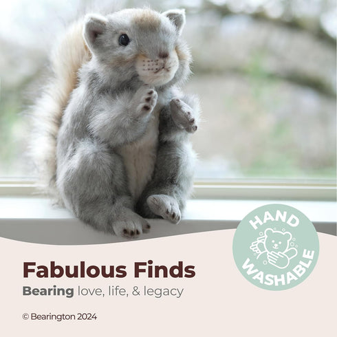 Bearington Peanut Plush Squirrel Stuffed Animal - 8.5 Inches