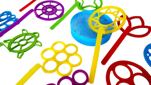 Bubble Wands, Large Assortment, 8" Inches (1 Set)