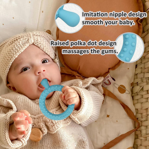 4 Pack Sensory Chew Toys for Autistic Children, Q Shape Teething Toys for Baby, Silicone Necklaces for Kids Adults