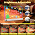 13 16" Led Drawing Board with Light Effects, Rechargeable Glow Doodle LED Note Board with Colors, Neon Light Up Drawing