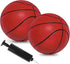 6" Mini Basketballs, 2 Pack Small Basketballs for Kids, PVC Mini Toy Basketball for Indoor and Outdoor Play
