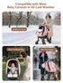 Sprouterie Cozy Car Seat Cover Baby Winter: Carseat Canopy for Babies Infant Cold Weather Shield with Zipper Peeping