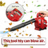 PROLOSO Kids Leaf Blower, Outdoor Pretend Play Gardening Toy Tool with Realistic Sounds for Toddlers