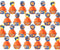 Dart War Cupcake Kit - 48 pieces with 24 Cupcake Toppers and 24 Cupcake Wrappers for Dart War Party Decorations