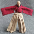 1/12 Samurai Uniform Kimono Clothes for 6" SHF MEZCO - 3ATOYS Vtoys Action Figure Doll Clothes (Red)