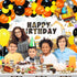 251 Set Construction Birthday Party Supplies PCS Construction Birthday Banner Balloons Plates Napkins Cups Tablecloth