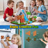 QRPQT 200PCS Set, 3 4 5 6 7 8 9 10 Magnetic Blocks, Magnetic Building Cube Toys for Kids, STEM Montessori Stacking