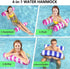 AIWAN LEZHI 2-Pack Swimming Hammock, Hammock Hammock Hammock, Hammock Pool Float Multi-Purpose Inflatable Pool (Saddle