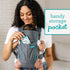 2-Ways 7-26lb, Infantino Swift Classic Carrier with Pocket, to Carry Carrier with Wonder Bib & Essentials Storage Front