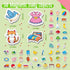 50 3+ PCS First Word Magnets, Magnetic Thickened Daily Items Fridge Magnets Adorable Educational Learning Toys