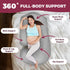 57inch PILLANI Pregnancy Pillows for Sleeping - V C U Shaped Full Body Pillow with Removable Washable Cover, Cooling