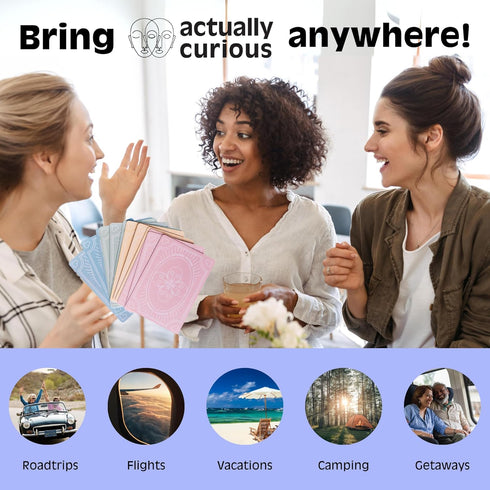 The Original Curiosity Edition - 52 Deep Conversation Cards for Team Building Games, Family Game Night, Couples