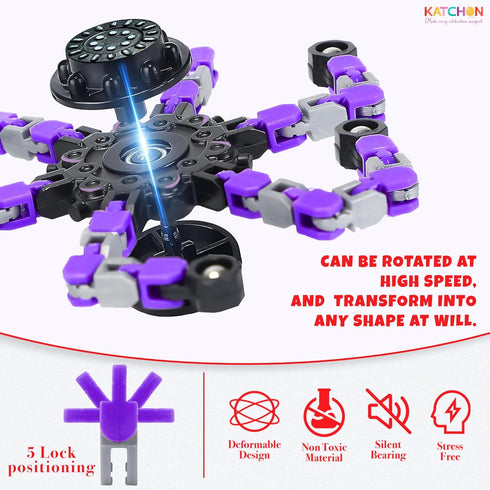 Pack 24 8-12, KatchOn, Transformable Fidget Toys Bulk - of | Robot Fidget Spinners Pinata Stuffers for Kids, Party