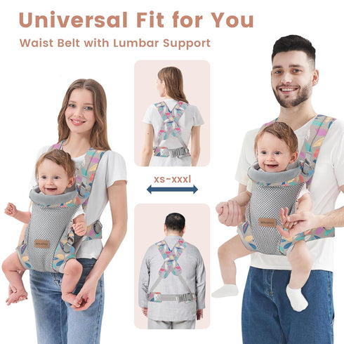 Backpack 0-24 45lbs SERAPHY Baby Carrier Newborn to Toddler, Ergonomic Infant Carrier, Breathable Mesh Baby Holder