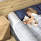 YIHATA Bed Rail for Toddlers, 2 Pack Foldable Safety Bed Rail Guard, Foam Bed Bumper with Non-Slip Cover for Queen,