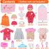 Besurejoy 12'' Playset 4 Set 3+ Baby Doll Nursery Care with Outfits,Clothes Hanger,Swaddle Blanket,Feeding