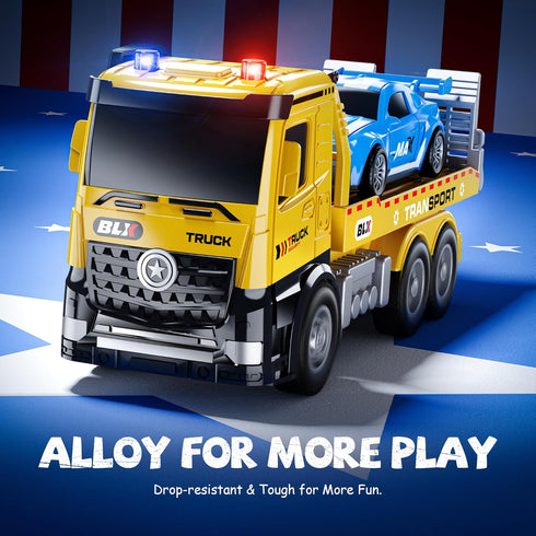 2 3 4 2-4 4 Pack 2 3 4 2 3 4 Vanvimen Tow Truck Toys for Year Old Boy, Trucks for Toddlers Years, Dump Crane Tow Truck
