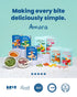 6 Pack Amara Organic Fruit Bites Apple Kale - No Artificial Colors/Dyes, Added Sugar, Dairy-Free Fruit Snacks, Made