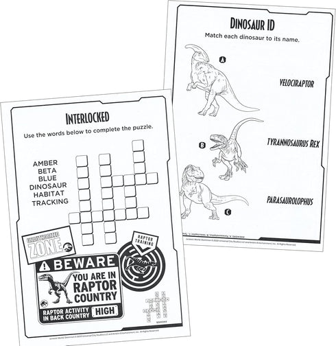 Jurassic World Jumbo Coloring and Activity Book - 64 Pages of Fun